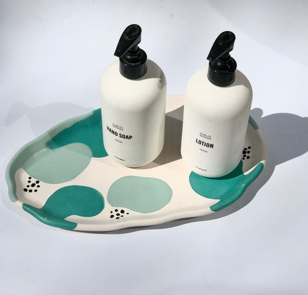 Squiggle Oval Serving Tray ALL COLORS