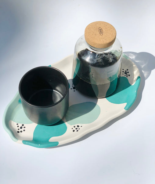 Squiggle Oval Serving Tray ALL COLORS