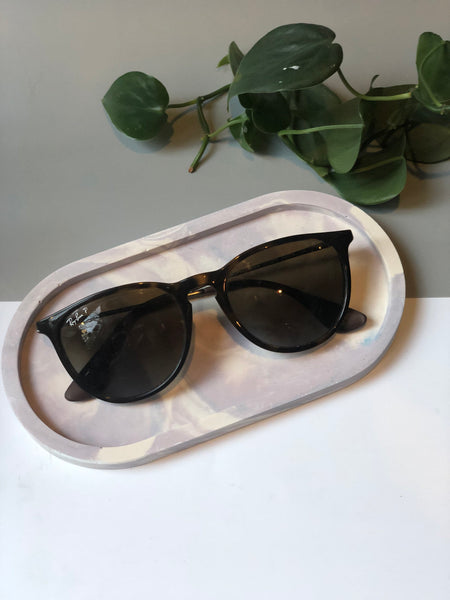 Lavender Marble Trinket Tray