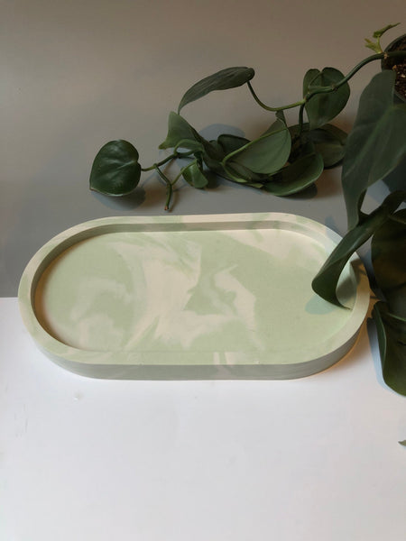 Mint Marble Trinket Tray