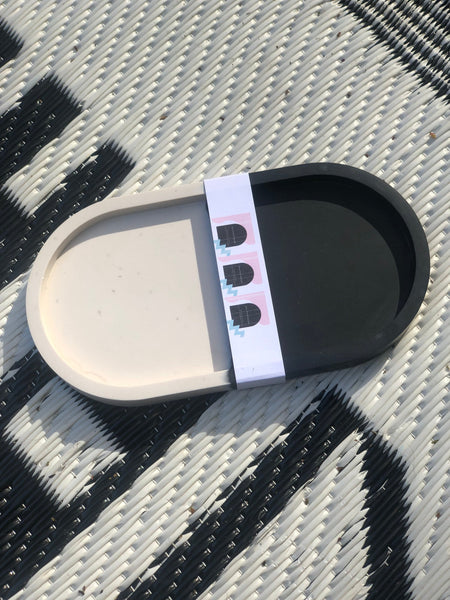 2-tone Monochrome Trinket Tray