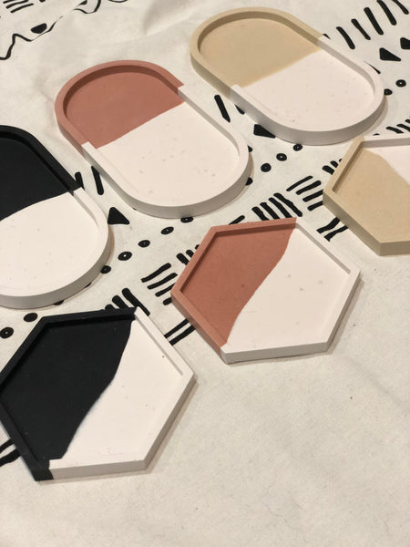 2-tone Monochrome Trinket Tray