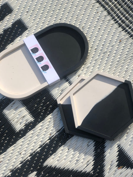 2-tone Monochrome Trinket Tray