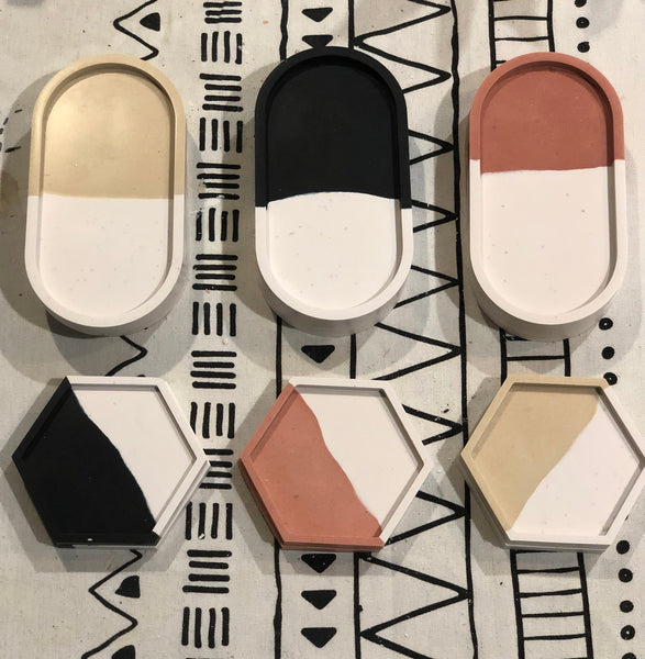 2-tone Monochrome Trinket Tray