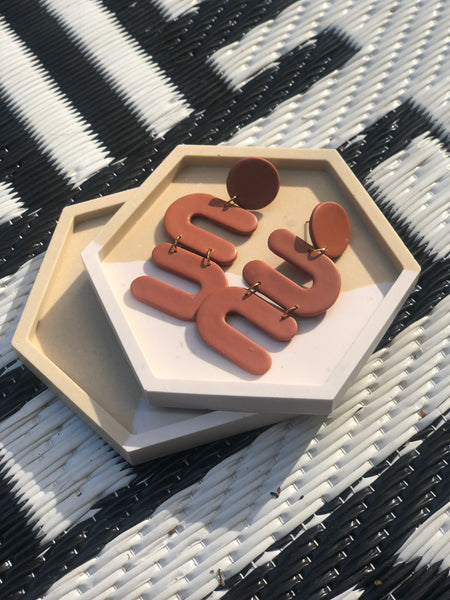 Set of 2 Beige Coasters