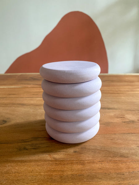 Bubble jar with lid