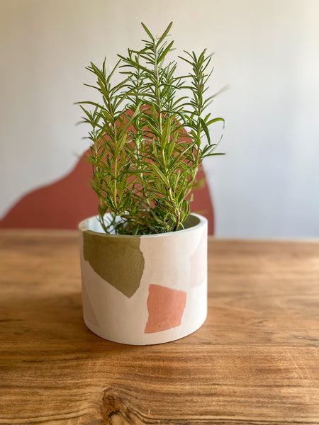 6” Chunky Terrazzo indoor planter pot