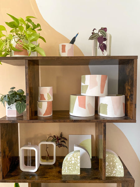 6” Chunky Terrazzo indoor planter pot
