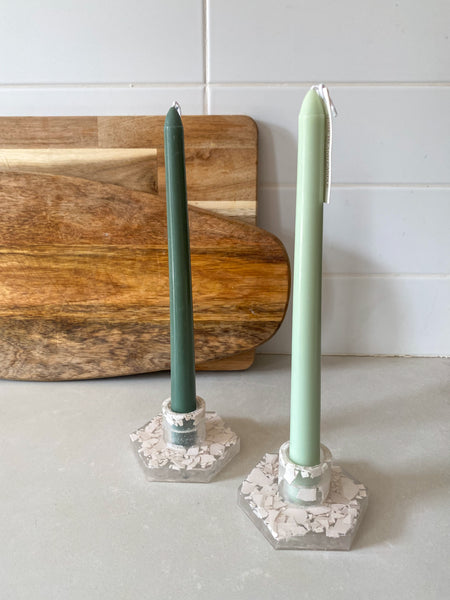Terrazzo candle holder
