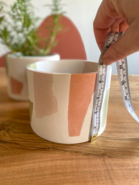 6” Chunky Terrazzo indoor planter pot