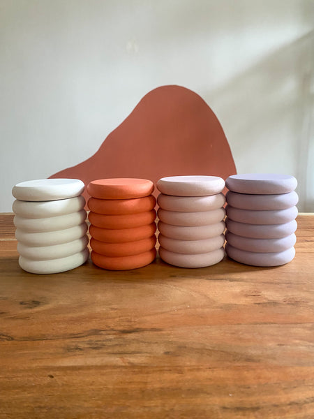 Bubble jar with lid