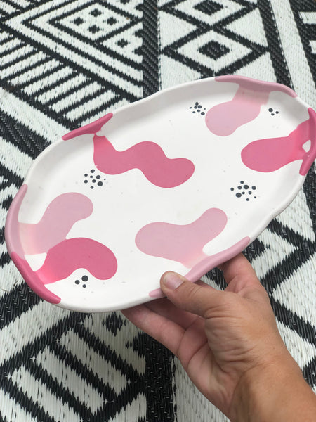 Squiggle Oval Serving Tray ALL COLORS