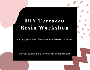 Terrazzo Resin Workshop 8/14, 3-5pm at 14 Aug 21 15:00 EDT
