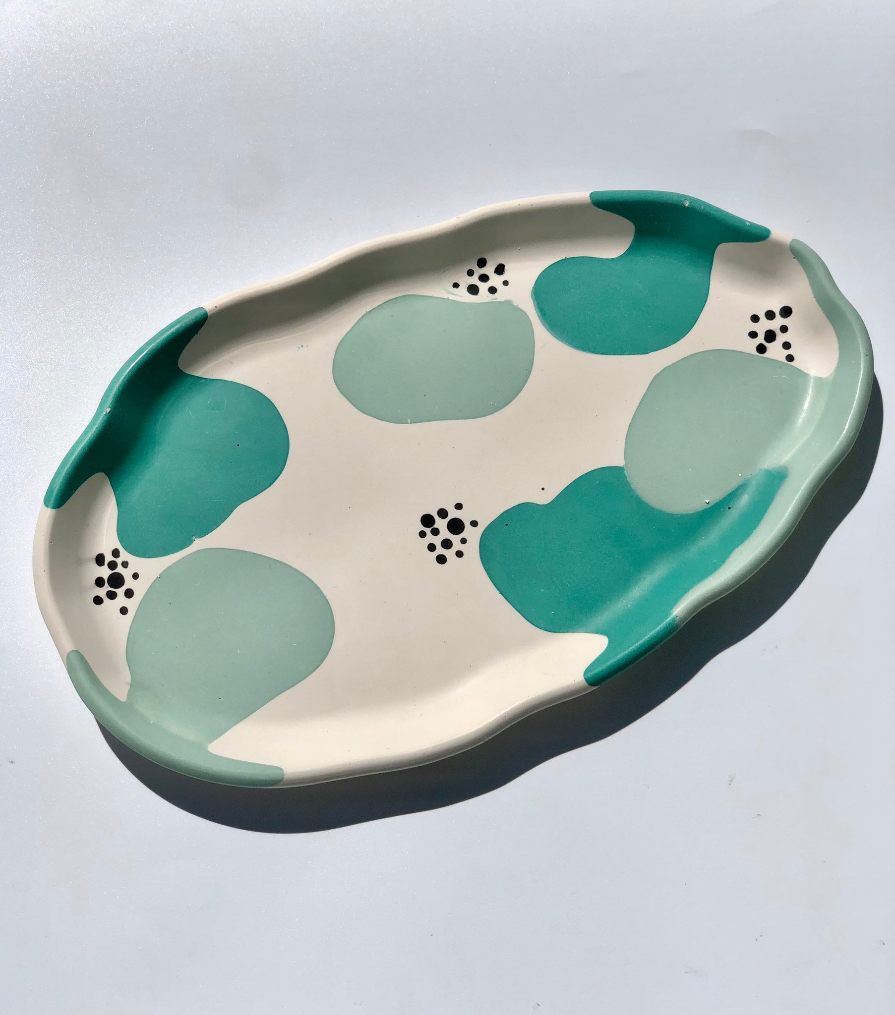 Squiggle Oval Serving Tray ALL COLORS
